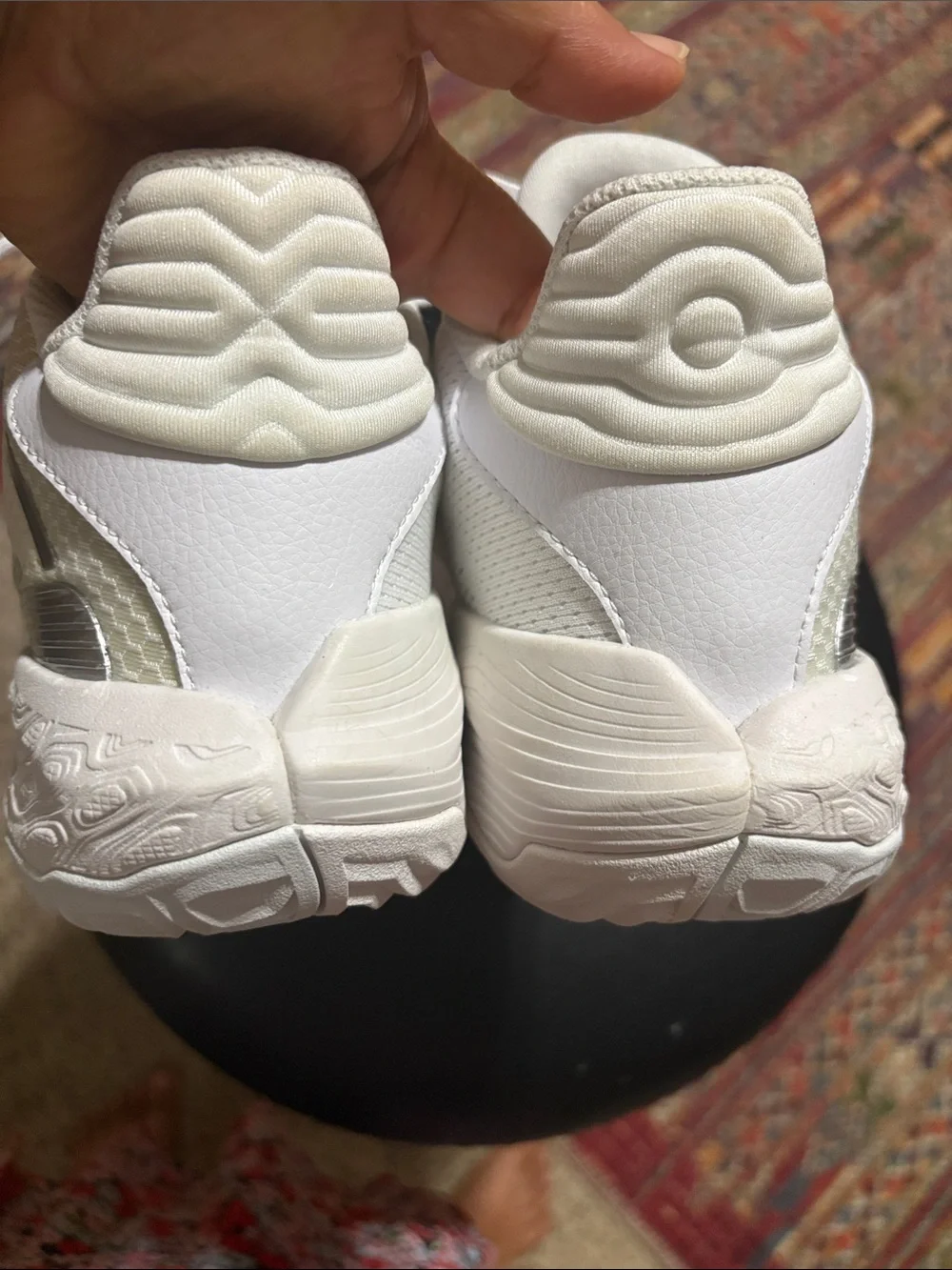 New Balance Women's White and Cream basketball Athletic Sneakers Unisex.